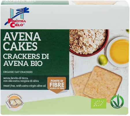 FSC AVENACAKES CRACKERS DI AVENA BIO VEGAN SENZA LIEVITO DI BIRRA CON OLIO EXTRAVERGINE DI OLIVA 250 G - Doctor Vinz