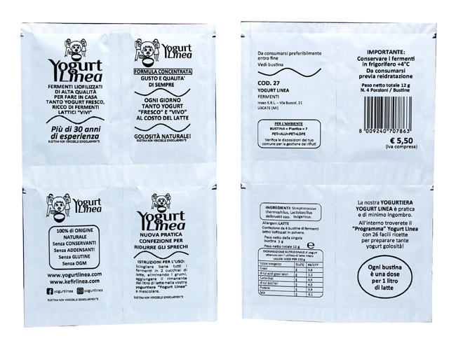 YOGURT LINEA FERMENTI LIOFILIZZATI 4 BUSTINE DA 8,5 G - Doctor Vinz