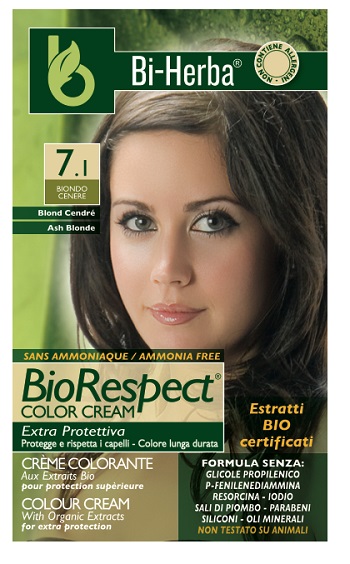 BI-HERBA KIT 7,1 BIONDO CENERE 1 EMULSIONE OSSIDANTE 60 ML + 1 COLORANTE 60 ML + 1 TRATTAMENTO DOPOCOLORE 15 ML - Doctor Vinz