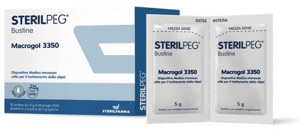 STERILPEG MACROGOL 3350 10 BUSTINE BIPARTITE 10 G - Doctor Vinz