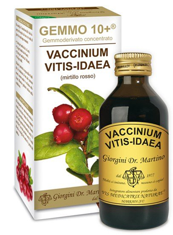 GEMMO 10+ MIRTILLO ROSSO LIQUIDO ANALCOLICO 100 ML - Doctor Vinz