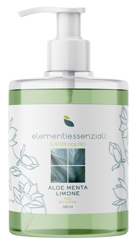 ELEMENTIESSENZIALI SAPONE ECO BIO ALOE MENTA LIMONE 300ML - Doctor Vinz