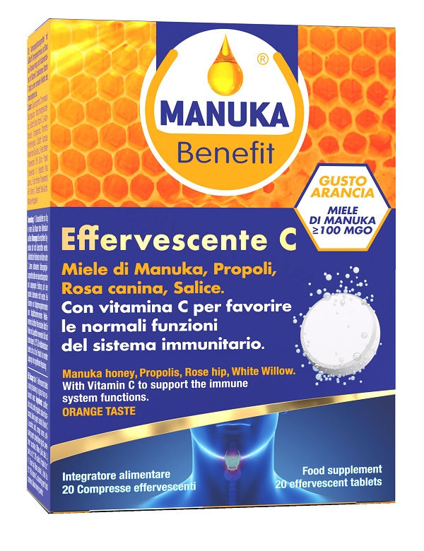 MANUKA BENEFIT EFFERVESCENTE C 20 COMPRESSE - Doctor Vinz