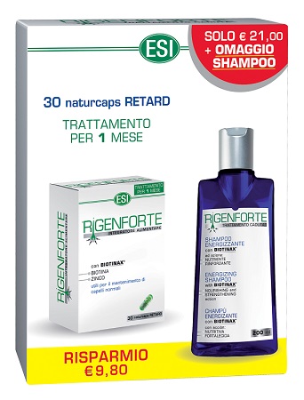 ESI KIT RIGENFORTE CAPSULE 30 NATURCAPS + FLACONE SHAMPOO 200 ML OMAGGIO - Doctor Vinz