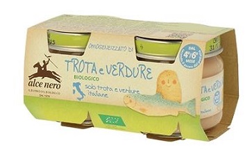 OMOGENEIZZATO TROTA E VERDURE BABY FOOD BIO 2 X 80 G - Doctor Vinz