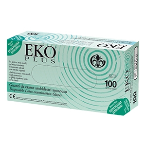 GUANTO IN LATTICE SUPERFICIE LISCIA TALCATO 100 PEZZI ARTICOLO EKO 8 - Doctor Vinz