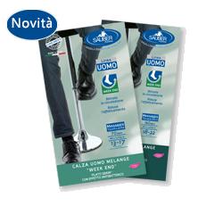 CALZA UOMO MELANGE 140 DENARI TAGLIA GRANDEJEANS CHIARO - Doctor Vinz