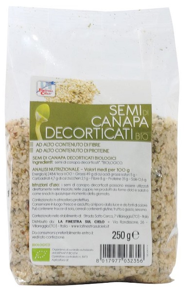 FSC SEMI DI CANAPA DECORTICATI BIO AD ALTO CONTENUTO DI FIBRA 250 G - Doctor Vinz