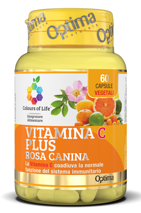 COLOURS OF LIFE VITAMINA C PLUS ROSA CANINA 60 CAPSULE VEGETALI 724 MG - Doctor Vinz