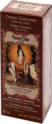 HENNE NUANCE CASTANO SCURO CREMA HENNE COLOR CREMA COLORANTE PRONTA ALL'USO - Doctor Vinz