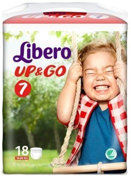 LIBERO UP&GO PANNOLINO PER BAMBINO TAGLIA 7 4X18 PEZZI - Doctor Vinz
