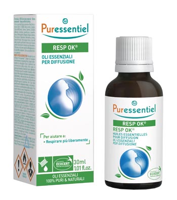 MISCELA RESP OK OLI ESSENZIALI PER DIFFUSIONE 30 ML PURESSENTIEL ECOCERT - Doctor Vinz