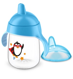 AVENT TAZZA CON BECCUCCIO DECORATA AZZURRO 340 ML - Doctor Vinz