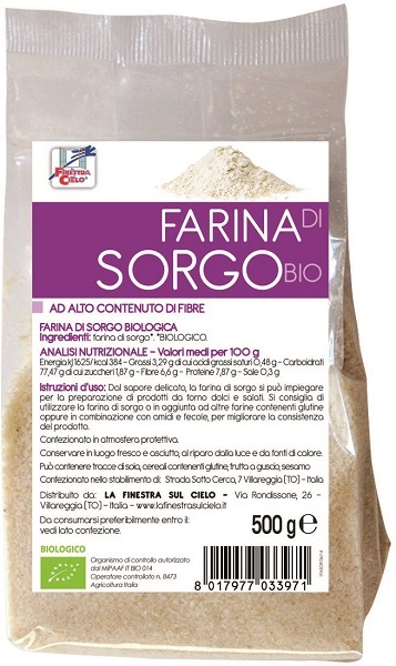 FSC FARINA DI SORGO BIO AD ALTO CONTENUTO DI FIBRA 500 G - Doctor Vinz