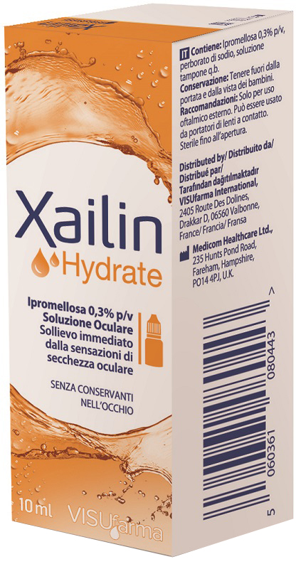 XAILIN HYDRATE GOCCE OCULARI IPROMELLOSA 0,3% FLACONE MULTIDOSE 10 ML - Doctor Vinz