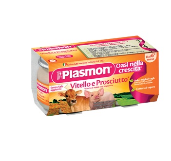 PLASMON OMOGENEIZZATO VITELLO - PROSCIUTTO 4 X 80 G - Doctor Vinz