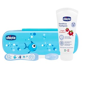 CHICCO SET DENTALE AZZURRO CON FLUORO - Doctor Vinz