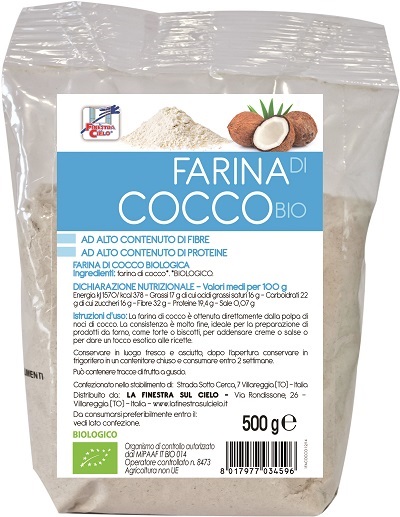 FSC FARINA DI COCCO BIO AD ALTO CONTENUTO DI FIBRA 500 G - Doctor Vinz