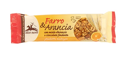 BARRETTA AL FARRO/ARANCIA BIO ALCE NERO 20 G - Doctor Vinz