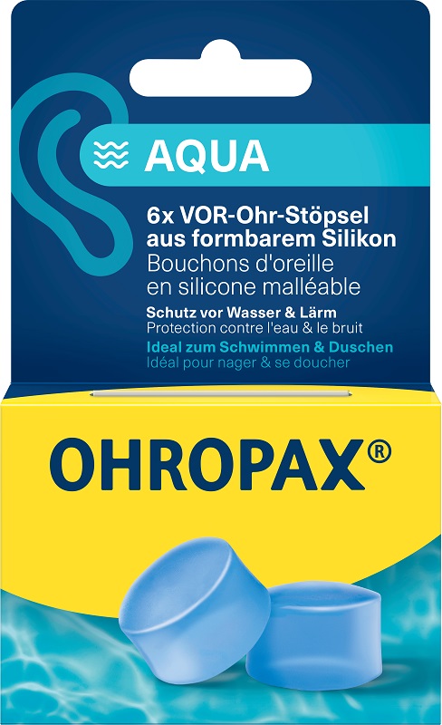 TAPPO AURICOLARE SILICONE AQUA OHROPAX 6 PEZZI - Doctor Vinz