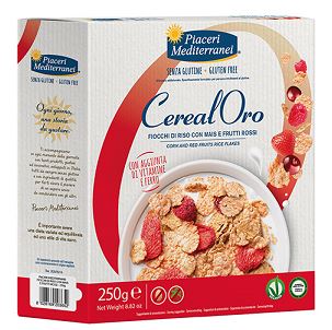 PIACERI MEDITERRANEI CEREALORO FIOCCHI DI RISO CON MAIS E FRUTTI ROSSI 250 G - Doctor Vinz