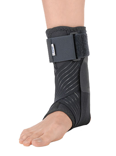 CAVIGLIERA STABILIZZANTE CON BENDAGGIO A 8 FUNZIONALE GRIGIO MEDIUM - Doctor Vinz