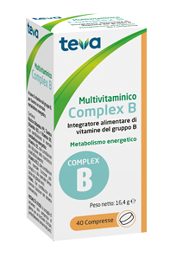 MULTIVITAMINICO COMPLEX B TEVA 40 COMPRESSE 16,4 G - Doctor Vinz