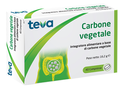 CARBONE VEGETALE TEVA 40 COMPRESSE 16,2 G - Doctor Vinz