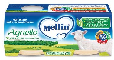 MELLIN OMOGENEIZZATO AGNELLO 2 PEZZI X 80 G - Doctor Vinz