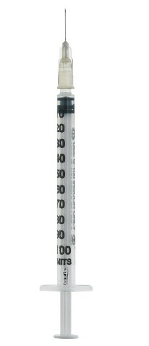 SIRINGA PER INSULINA EXTRAFINE 1ML 100 UI AGO REMOVIBILE 27 GAUGE 0,40X12 MM 1 PEZZO - Doctor Vinz