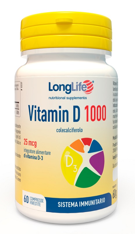 LONGLIFE VITAMINA D3 1000UI 60 COMPRESSE - Doctor Vinz