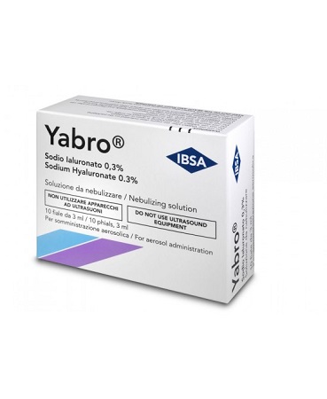 YABRO 10 FIALE 3ML ACIDO IALURONICO 0,3% SOLUZIONE PER NEBULIZZATORE - Doctor Vinz
