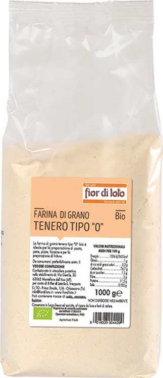 FARINA FINE DI GRANO TENERO 0 BIOLOGICO 1000 G - Doctor Vinz