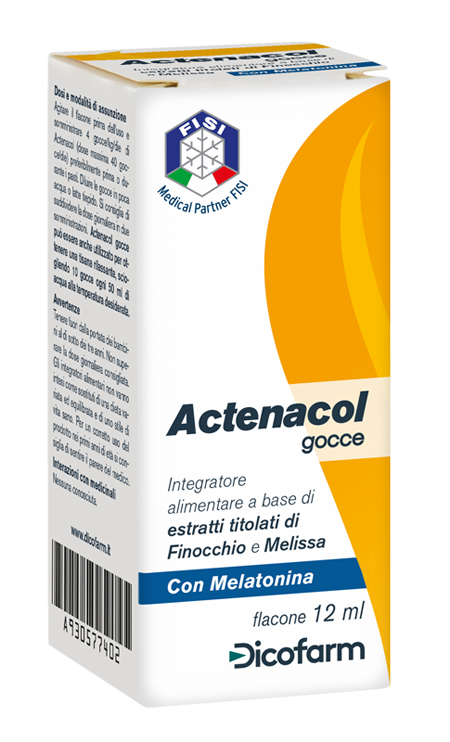 ACTENACOL GOCCE 12 ML CON MELATONINA - Doctor Vinz