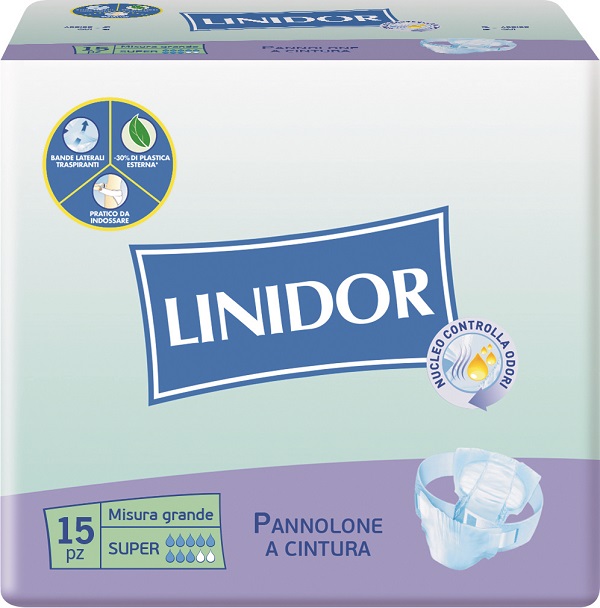 PANNOLONE LINIDOR PERFECT CARE SUPER A CINTURA MG 15 PEZZI - Doctor Vinz