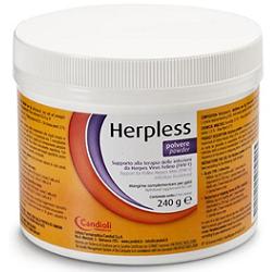HERPLESS POLVERE BARATTOLO 240 G CON MISURINO - Doctor Vinz
