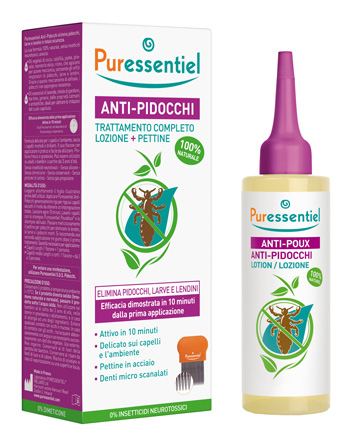 LOZIONE ANTIPIDOCCHI 100 ML + PETTINE PURESSENTIEL - Doctor Vinz
