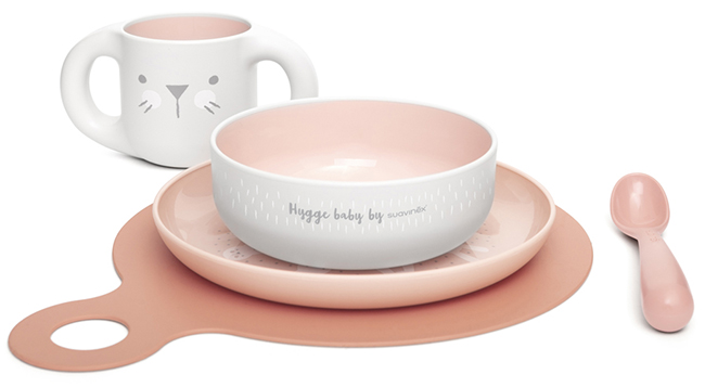 SUAVINEX SET SVEZZAMENTO GIRL PIATTO + BICCHIERE + SCODELLA + CUCCHIAIO - Doctor Vinz