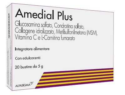 AMEDIAL PLUS - INTEGRATORE ALIMENTARE - 20 BUSTINE 5G - Doctor Vinz