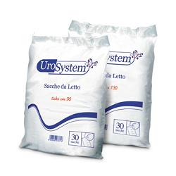 SACCA DI DRENAGGIO DA LETTO PER INCONTINENZA UROSYSTEM TUBO 130 CM SENZA SCARICO 30 PEZZI - Doctor Vinz