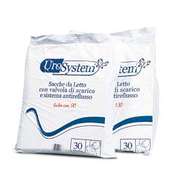 SACCA DI DRENAGGIO DA LETTO PER INCONTINENZA UROSYSTEM TUBO 130 CM CON SCARICO 30 PEZZI - Doctor Vinz