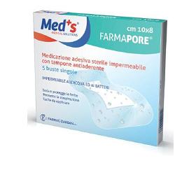 MEDS PORE MEDICAZIONE IN POLIURETANO ADESIVA IMPERMEABILE 10X15CM 5 PEZZI - Doctor Vinz
