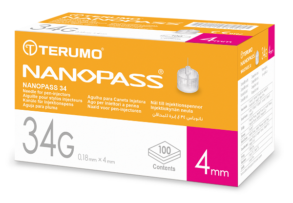 AGO PER PENNA DA INSULINA NANOPASS GAUGE 34 LUNGHEZZA 4 MM 100 PEZZI - Doctor Vinz