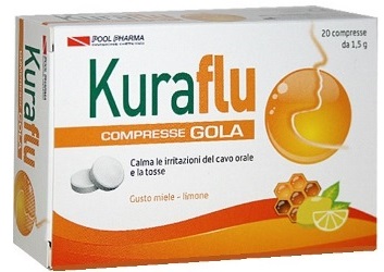 KURAFLU GOLA LIMONE/MIELE 20 COMPRESSE - Doctor Vinz