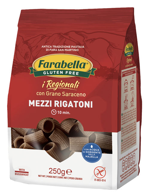 FARABELLA MEZZI RIGATONI AL GRANO SARACENO 250 G - Doctor Vinz