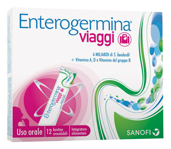 ENTEROGERMINA VIAGGI 12 BUSTINE OROSOLUBILI CONFEZIONE STANDARD - Doctor Vinz