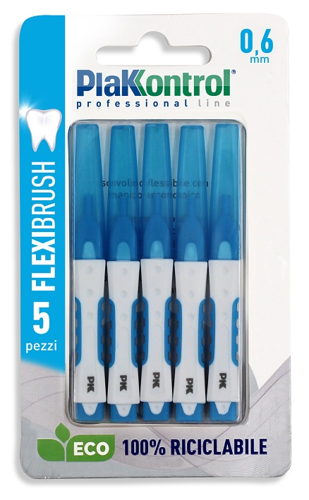 PLAKKONTROL SCOVOLINO INTERDENTALE FLEXI BRUSH06 BLISTER 5 PEZZI - Doctor Vinz