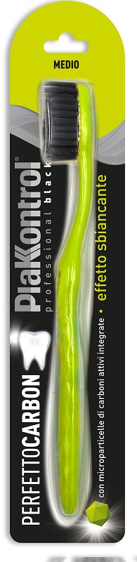 PLAKKONTROL PERFETTO CARBON SPAZZOLINO MANUALE BLISTER 1 PEZZO - Doctor Vinz