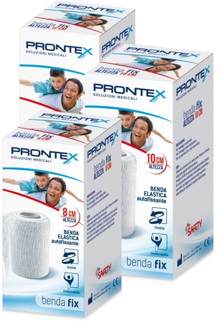 BENDA ELASTICA PRONTEX FIX AUTOFISSANTE 12 CM DI ALTEZZA PER4 METRI IN ESTENSIONE 1 PEZZO - Doctor Vinz