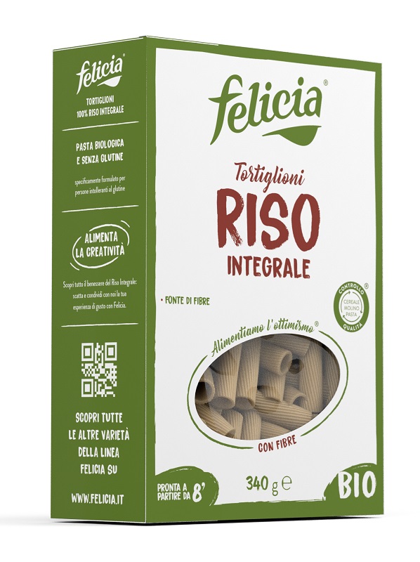 FELICIA BIO RISO INTEGRALE TORTIGLIONI 340 G - Doctor Vinz
